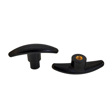 High-Quality T-Shape Brass Thread Knob - Black Bakelite Handle for American and British Standards