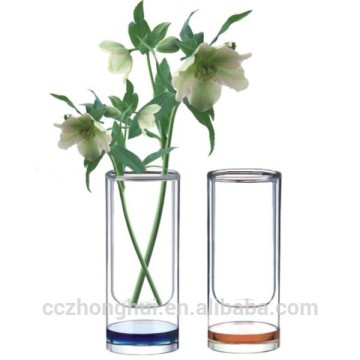 Beautiful and elegant clear crystal vase