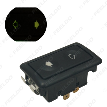 Universal 6Pins Auto Power Window Switch 12V/24V 10A~30A with Illumination Indicator