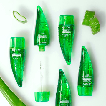 Etichetta privata Aloe Vera Lip Care Set: scrub, balsamo e rossetto cristallino