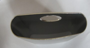 Round black mobile power supply shell