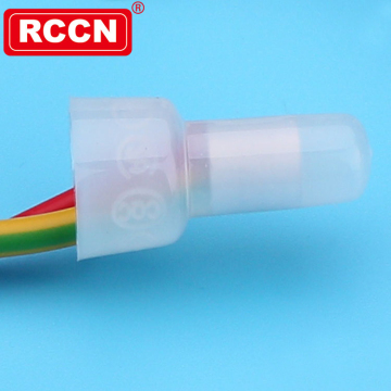 Conector de alambre de extremo cerrado RCCN, orejetas de cable de plástico para juntas de alambre