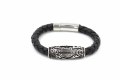 Bijouterie Edelstahl Großhandel Benutzerdefinierte Mode Herren Leder Armband / Charm Armband Schmuck