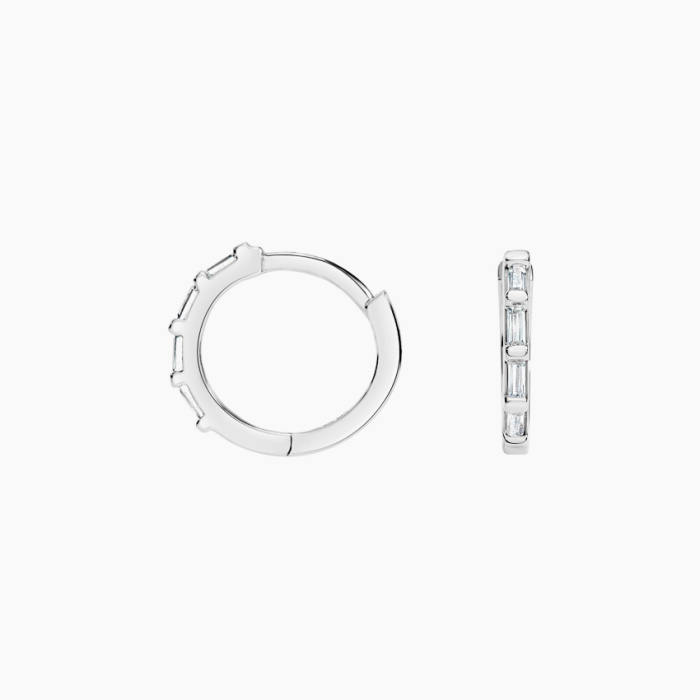 ต่างหูห่วงเพชร 9K D VS2 Lab 0.8 กะรัต