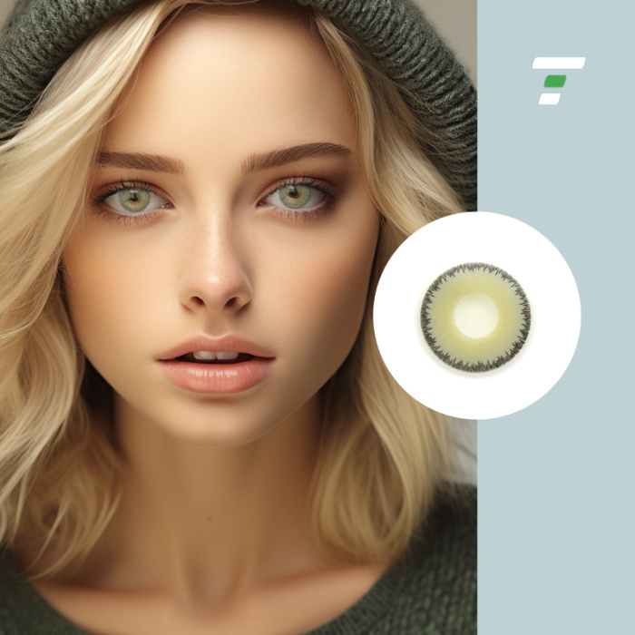 Wear makeup with colored contact lenses every year