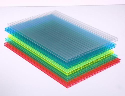 Lembaran pelbagai dinding polikarbonat berongga plastik