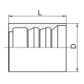 Ferrule pour SAE100R1A / DIN20022 1er tuyau