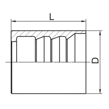 Ferrule für SAE100R1A/DIN20022 1. Schlauch