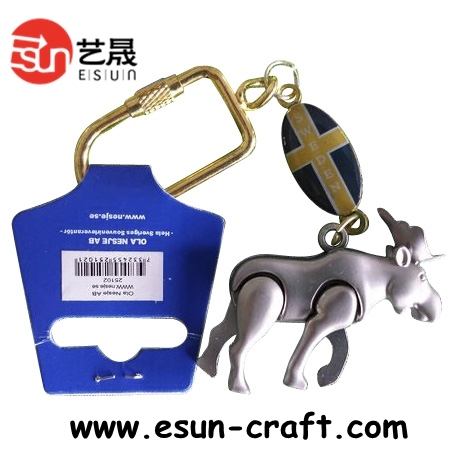 China Supplier Cheap Custom Blank Leather Key Chain (KC075)