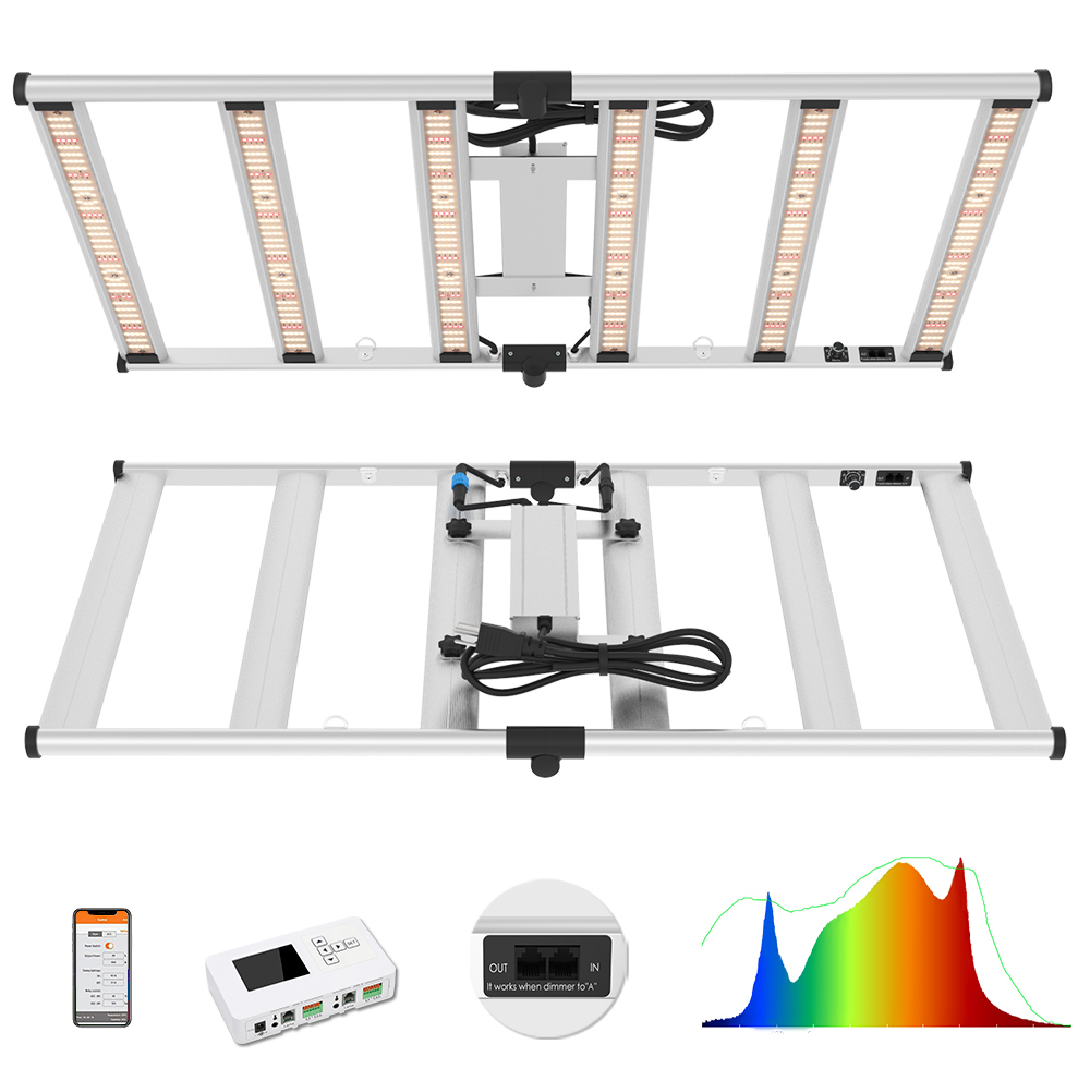 Aglex LED Tumbuh Cahaya Spektrum Penuh AC100-277V 320W