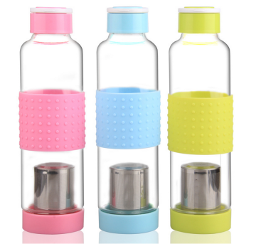 Carrying Loops Glass water Bottle