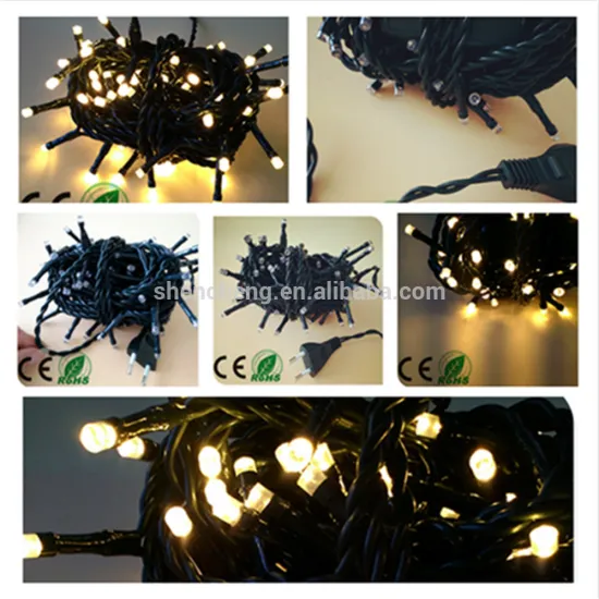 100L led light chain warm white outdoor with 8function controler led christmas lights factory wholesale