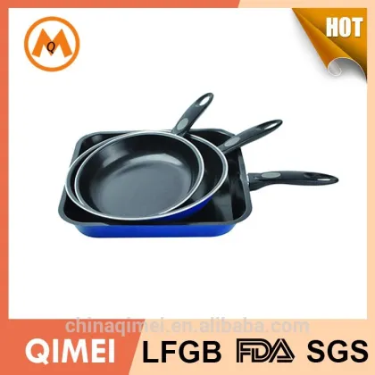 pressed carbon steel frying pan and square pan