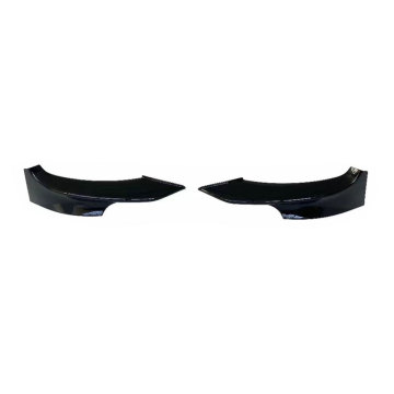 2009-2011 BMW 3 Series E92 E93 ABS Plastic Glossy Black Front Lip Corner Cover Flaps