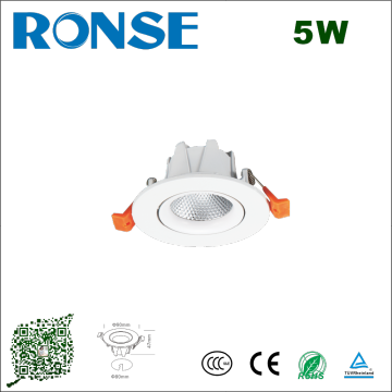 5W LED LED LED LIGHT LIGHT DIE CASTING Perumahan Serbuk Putih Menyembur Surface Finishing
