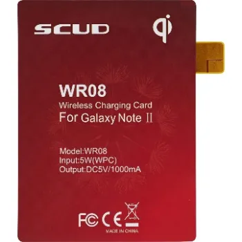 Scud qi wireless charging card for Samsung Galaxy Note 2 N7100