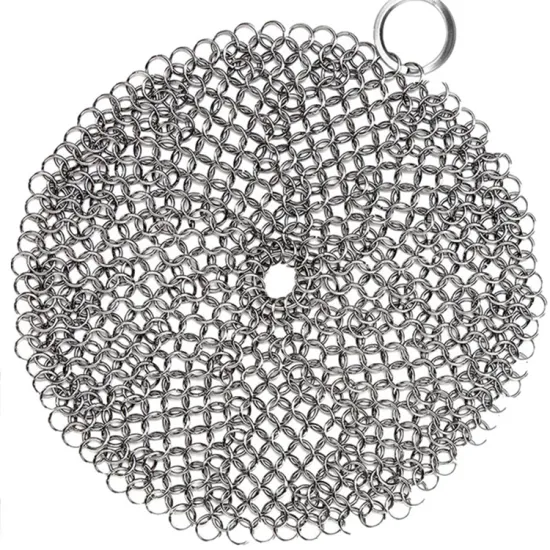Hot Sale Factory Cleaner Metal Scrubber with Hanging Ring 304 316 316L Premium Stainless Steel
