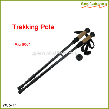 W05-11 Alu. 6061 three Sections Telescopic Trekking Pole