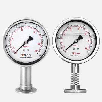 Sanitärmembran Manometer 0-500 bar Homogenizer-Druckmessinstrument
