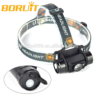 USB Rechargeable Sensor Switch Headlamp with Infrared Induction