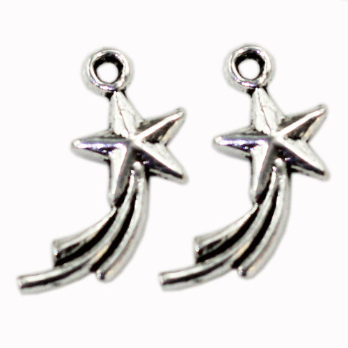 Classics Shooting Star Bead Charms Fashion Zinc Alloy Pendants  Bracelet Jewelry Ornament Accessory