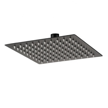 Wholesale Stainless Steel Rain Shower Head: Ultra-Slim Square and Round Designs in SS304 Black