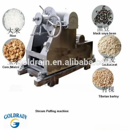Hot selling automatic puffed grains snack/ pop rice snack/ rice pop machine