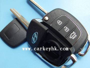 New ! Hyunday 3 button remote key shell, key blank cover case