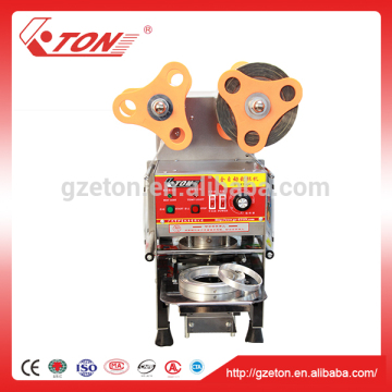 Automatic tea with milk sleeve big cup sealing machine