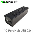 Smart Light à 10 ports vers USB2.0 Hub