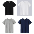 Quick Dry Breathable 100%cotton Shortsleeve Round Neck T Shirts Fitness Men Good Quality Black blue gay white Tshorts