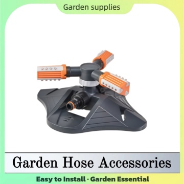 Efficient 3-Arm Plastic Sprinkler for Garden Use