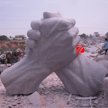 abstract stone hand sculpture