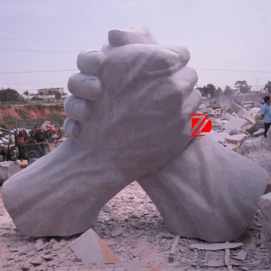 abstract stone hand sculpture