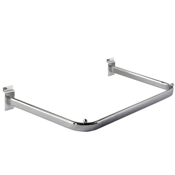 Metal Chrome Display Handrail for Slatwall