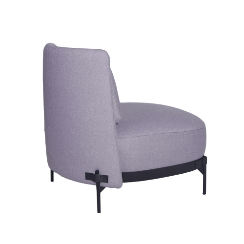Modern Grey Fabric Tape Lounge Chair
