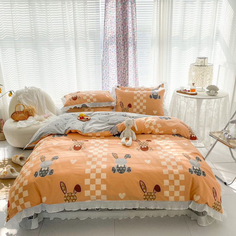 Printing Flowers Chinese Style Bedding Set 6 Jpg