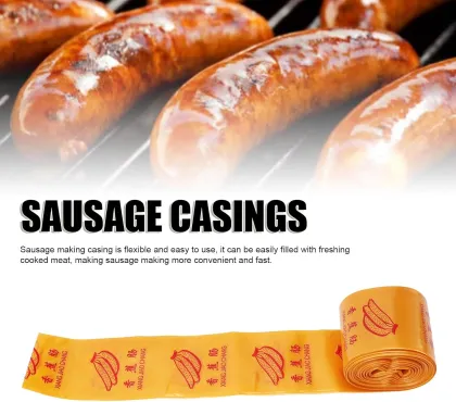 Flexible Plastic Casing Ideal for Sausage Wrapping