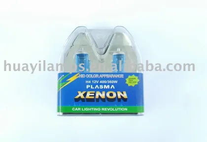 Super white halide bulb (H4 plastic box)-halide bulb