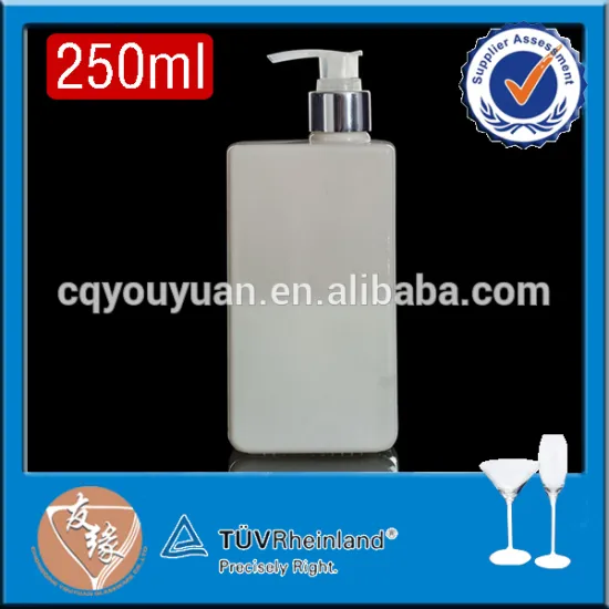 Pump sprayer 250ml small custom white colored sanitizer bottle refill glass soap bottle with logo