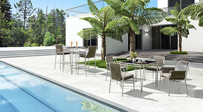 બાર ટેબલ અને સ્ટૂલ Bar table and stool