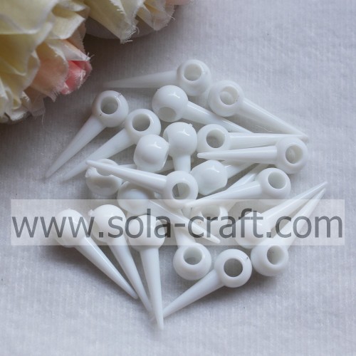 Hanging Hole Rivet Acrylic Solid Beads For Decoration