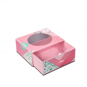 U Shaped Pink Drawer Box With Round Window