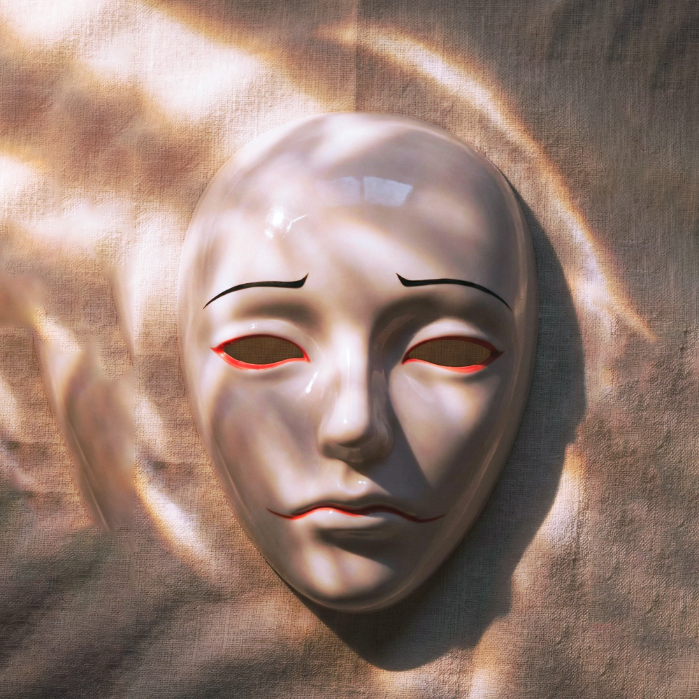 Doll Face Shape White Mask