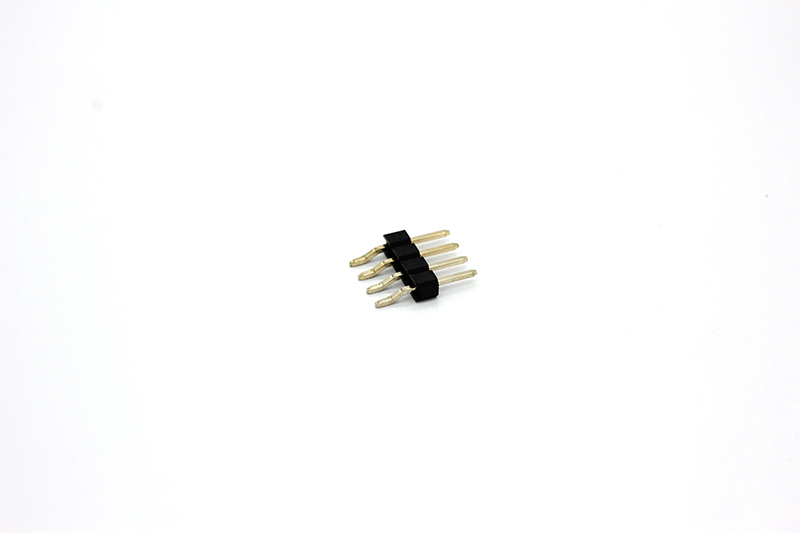 2.54 conector de pin reclinada de una sola fila
