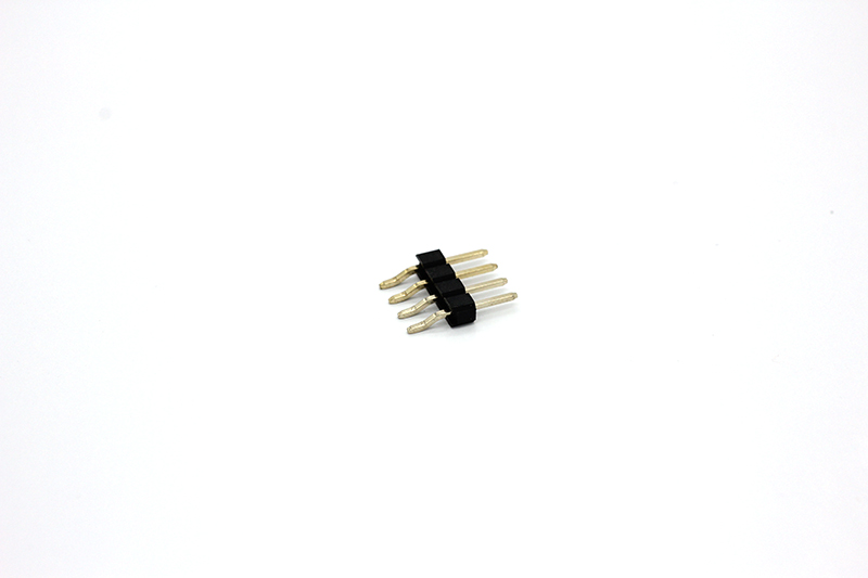 2.54 conector de pino reclinado de linha única