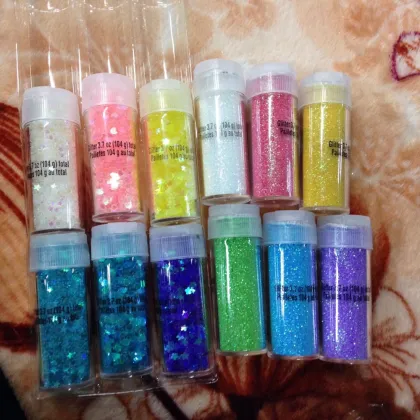 glitter shaker with many colors glitter powder