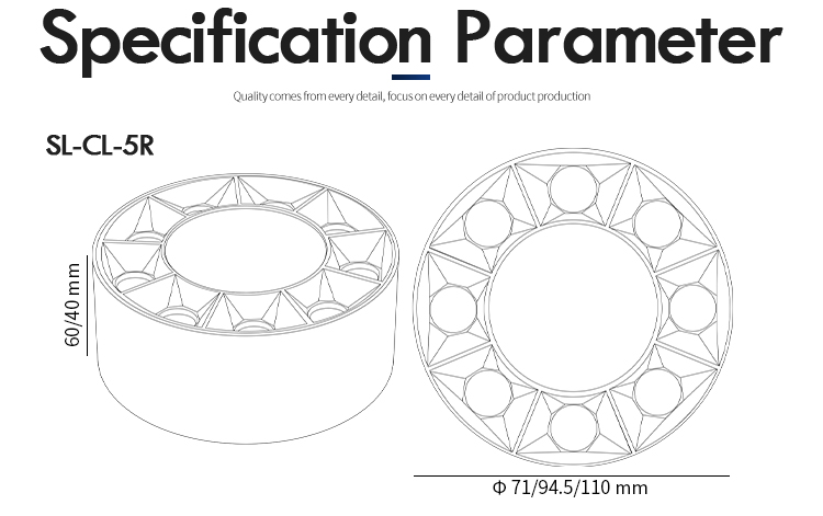 Black And White Surface Mounted Downlight