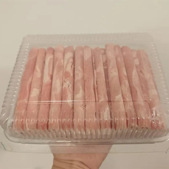 PET/PVC/PS/PP Meat frozen packaging box