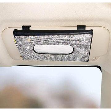 PU-Leder Hängende Sonnenblende Auto Tissue Box